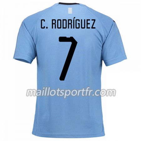 Maillot de Foot Uruguay C.Rodgrizuez 7 Domicile Coupe du monde 2018 Maillot de Foot Uruguay C.Rodgrizuez 7 Domicile Coupe du monde 2018